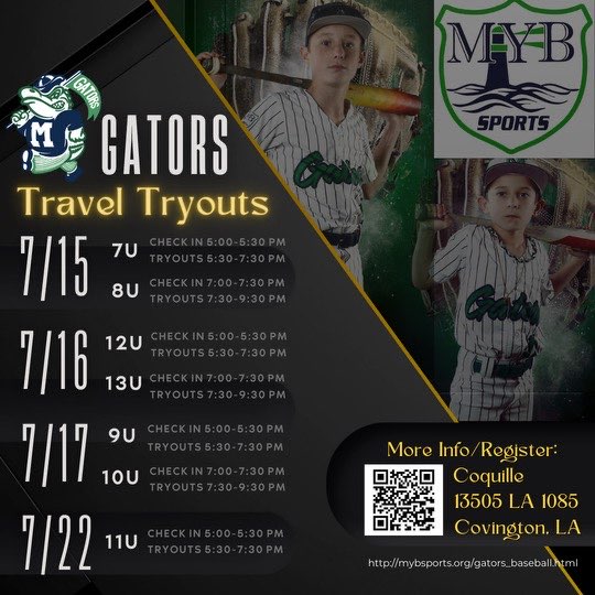 Gator Tryout Info 2024